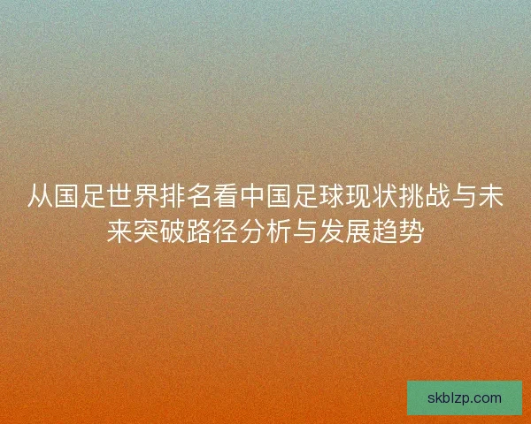 从国足世界排名看中国足球现状挑战与未来突破路径分析与发展趋势